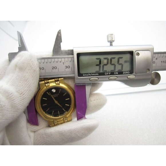 Women Caravelle by Bulova Quartz WR Analog 32mm Round Watch (H134) "New Battery" - Picture 2 of 11